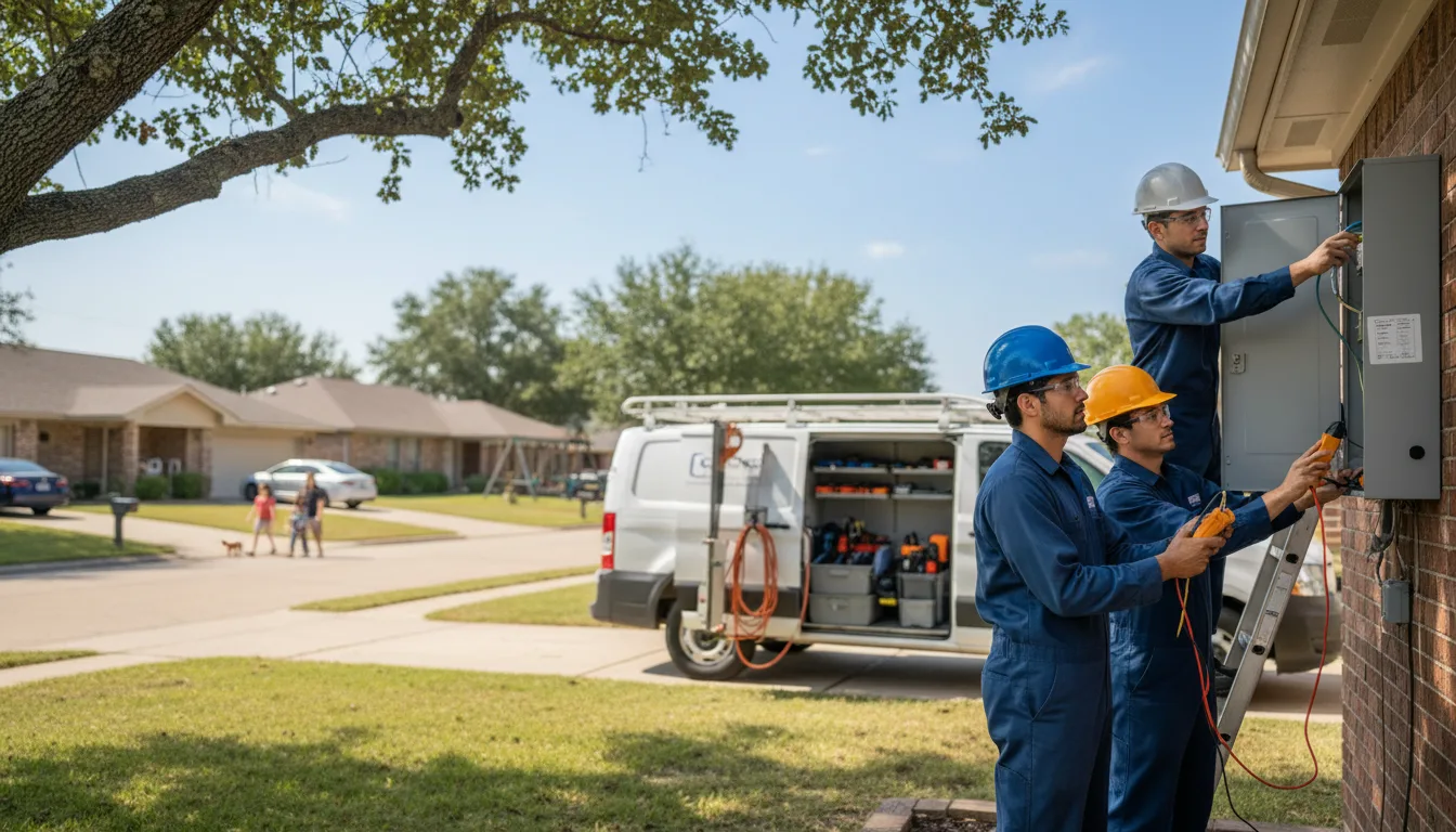 Certified electrician providing emergency electrical services in Ernest, PA